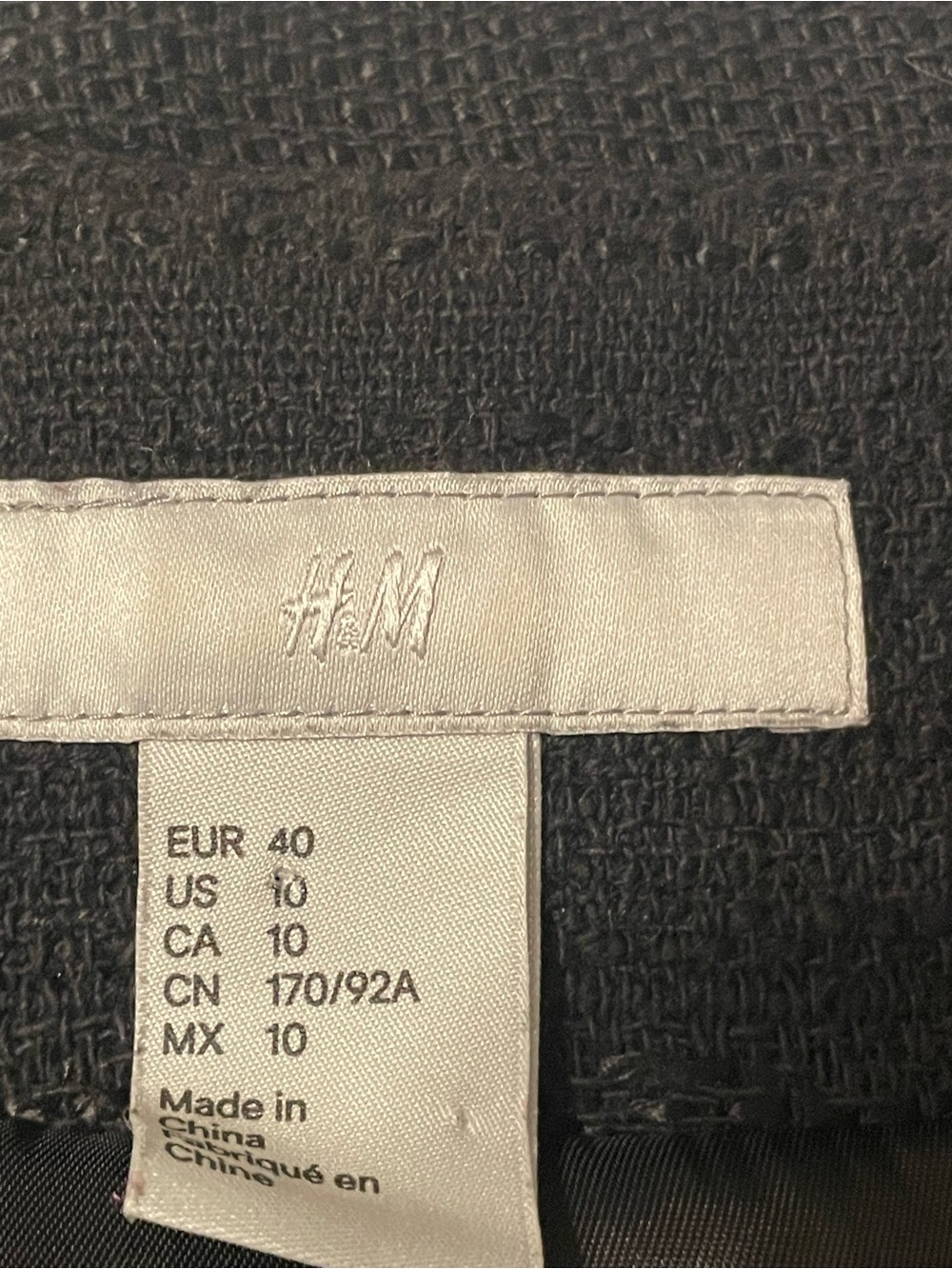 H&M Black Women's Blazer Jacket